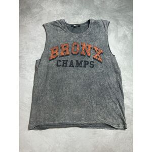 Fashion Nova Bronx Acid-Wash Sleeveless Tee